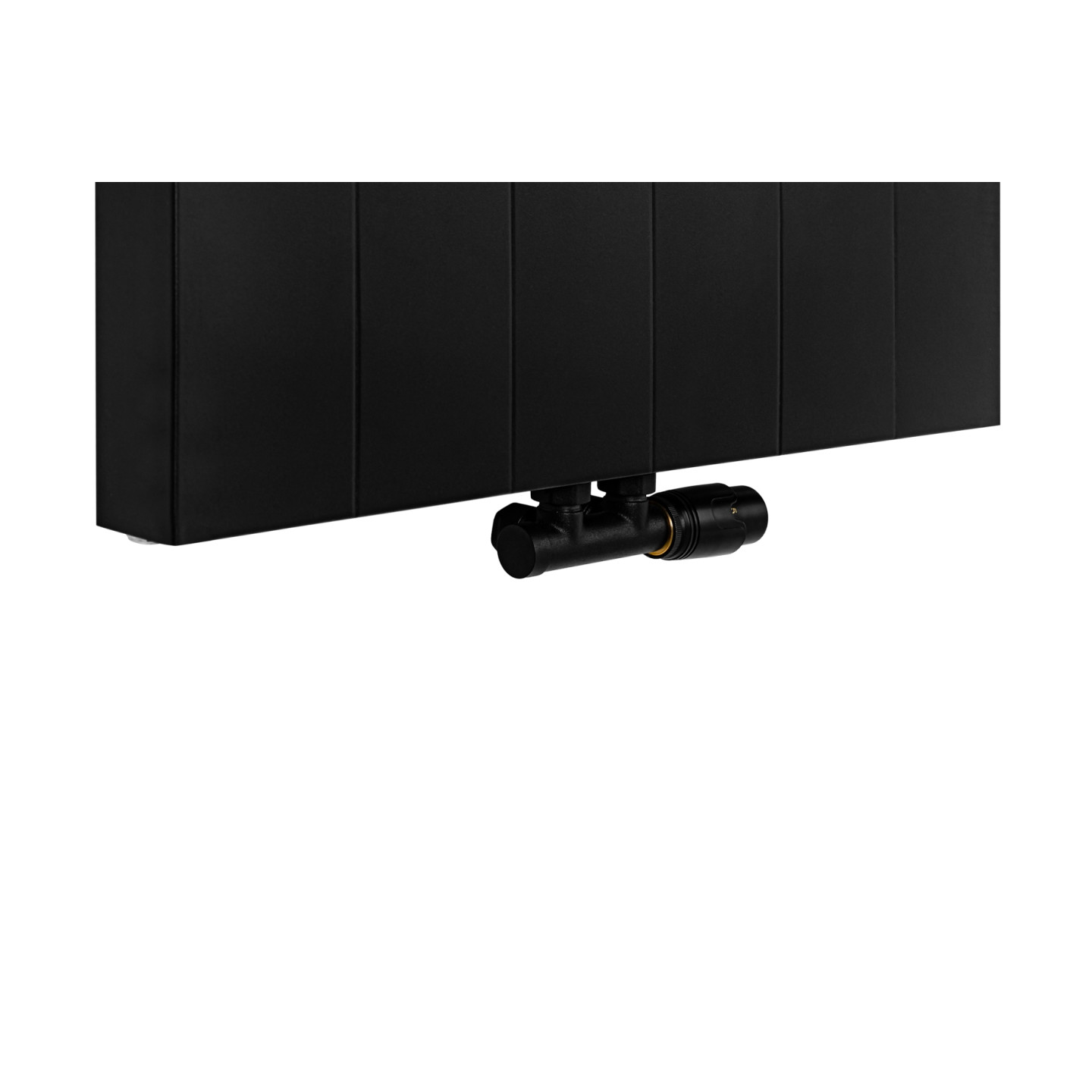 Grzejnik dekoracyjny Space SPL10 1600x600 czarny z zaworem Multiflow