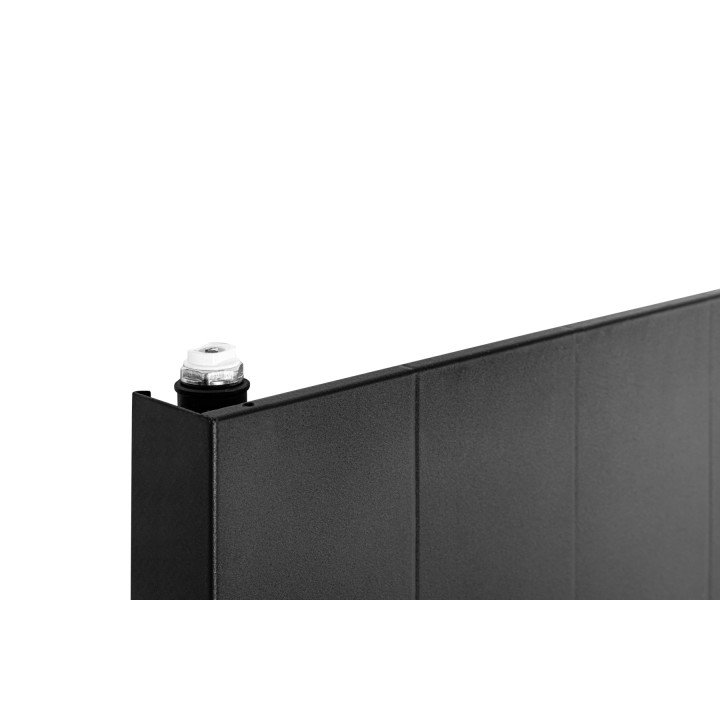 Grzejnik dekoracyjny Space SPL10 1600x600 czarny z zaworem Multiflow