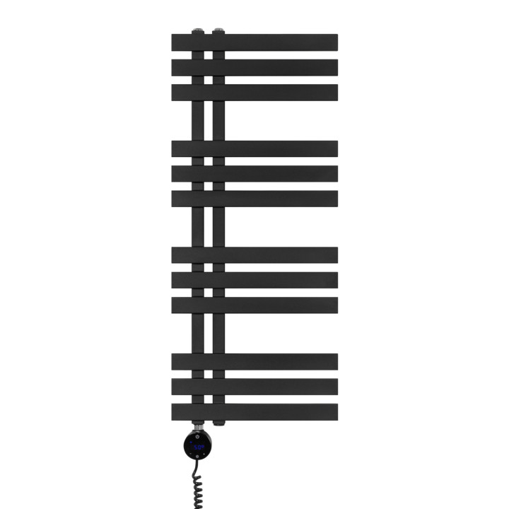 Grzejnik łazienkowy Elche EL-945x400-D50L/P-BM czarny mat