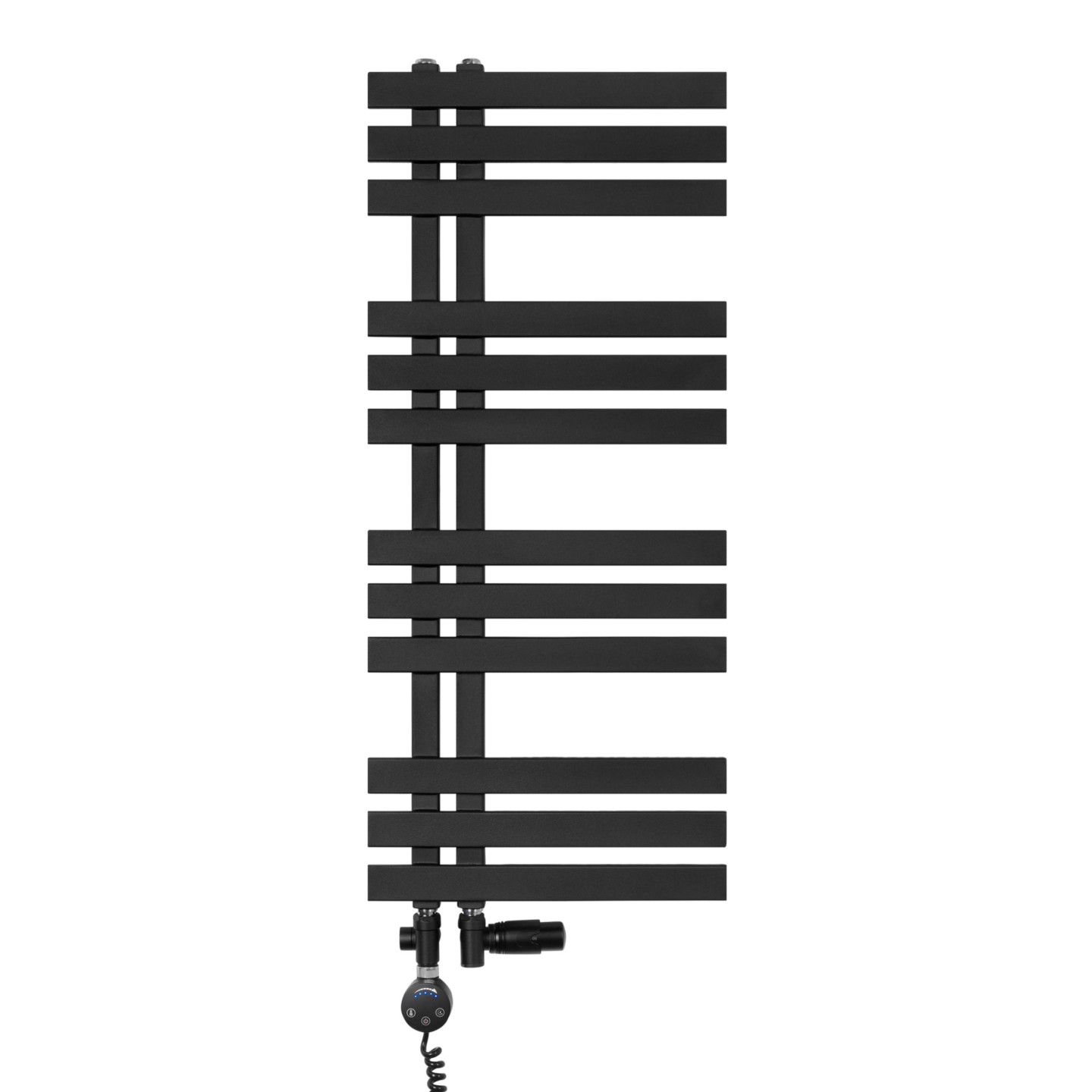 Grzejnik łazienkowy Elche EL-945x400-D50L/P-BM czarny mat