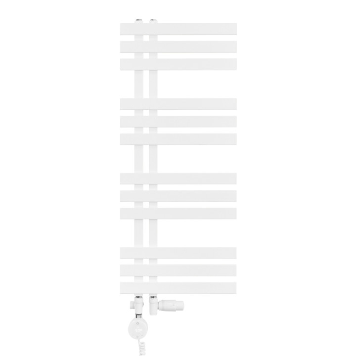 Grzejnik łazienkowy Elche EL-945x400-D50L/P-WM biały mat