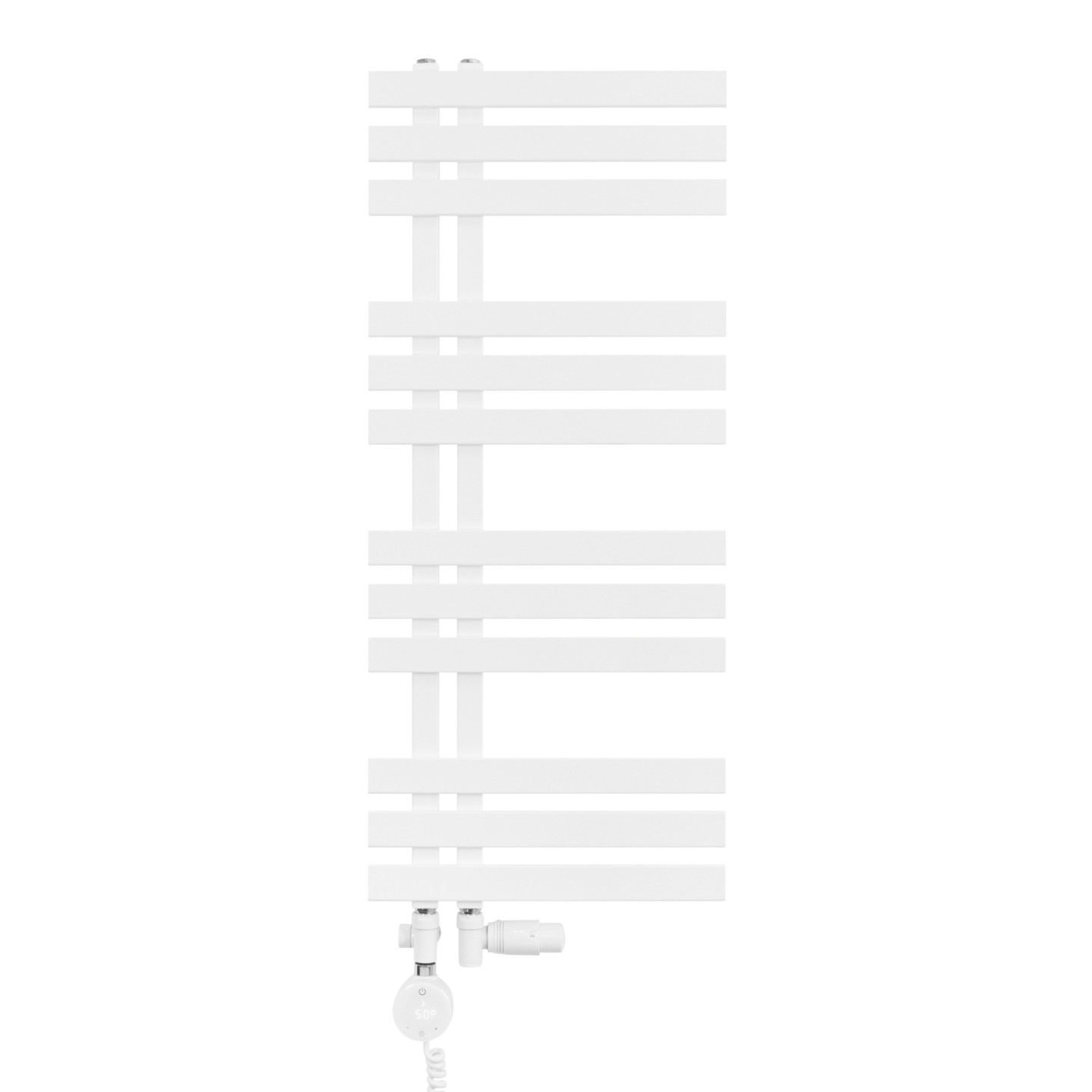 Grzejnik łazienkowy Elche EL-945x400-D50L/P-WM biały mat
