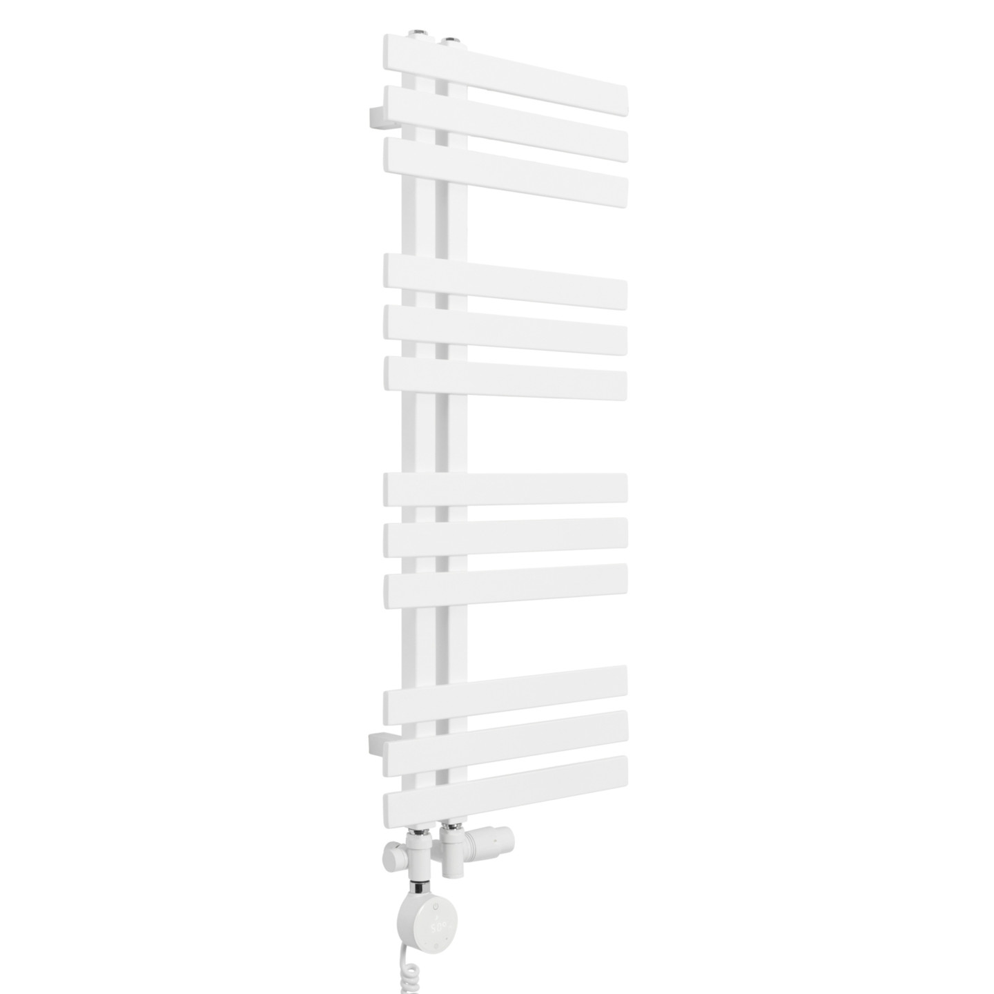 Grzejnik łazienkowy Elche EL-945x400-D50L/P-WM biały mat