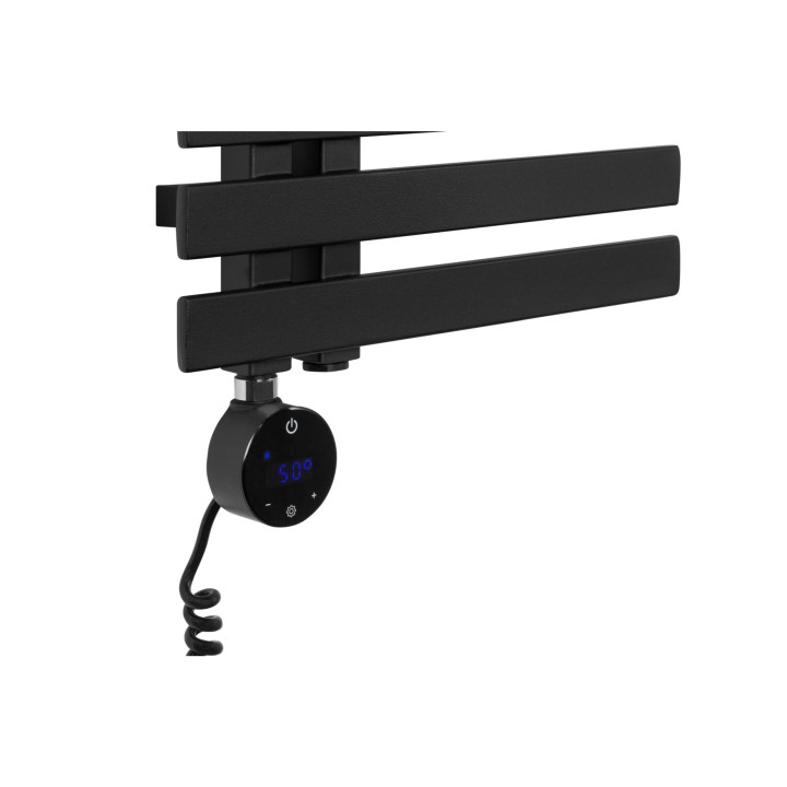 Grzejnik łazienkowy Elche EL-945x400-D50L/P-BM czarny mat