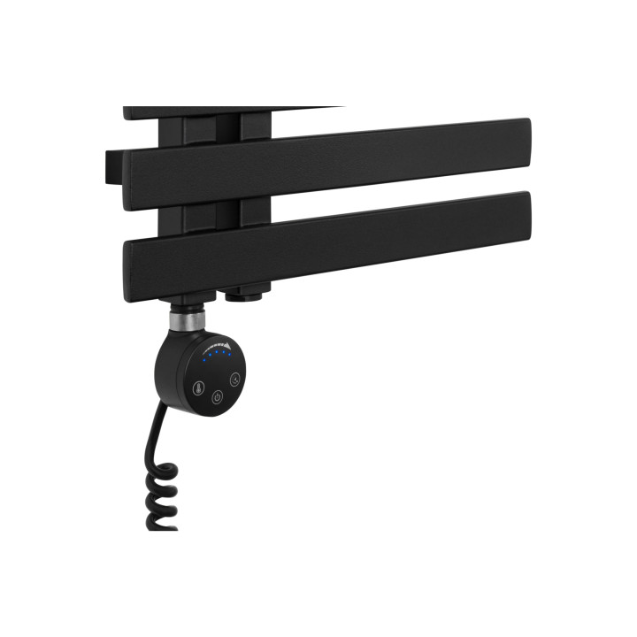 Grzejnik łazienkowy Elche EL-945x400-D50L/P-BM czarny mat