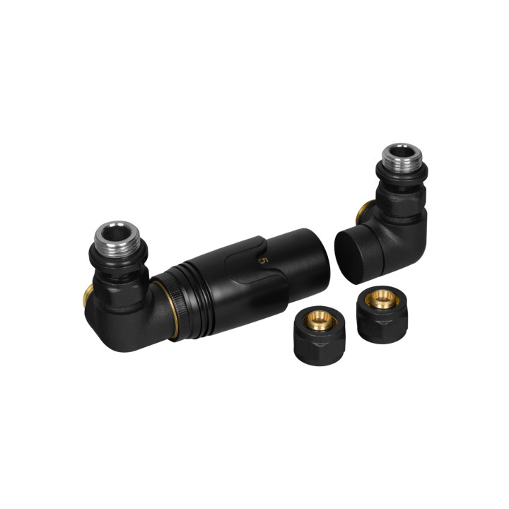 Zestaw termostatyczny Tri Axial Valve 3D TAV-B-L czarny lewy