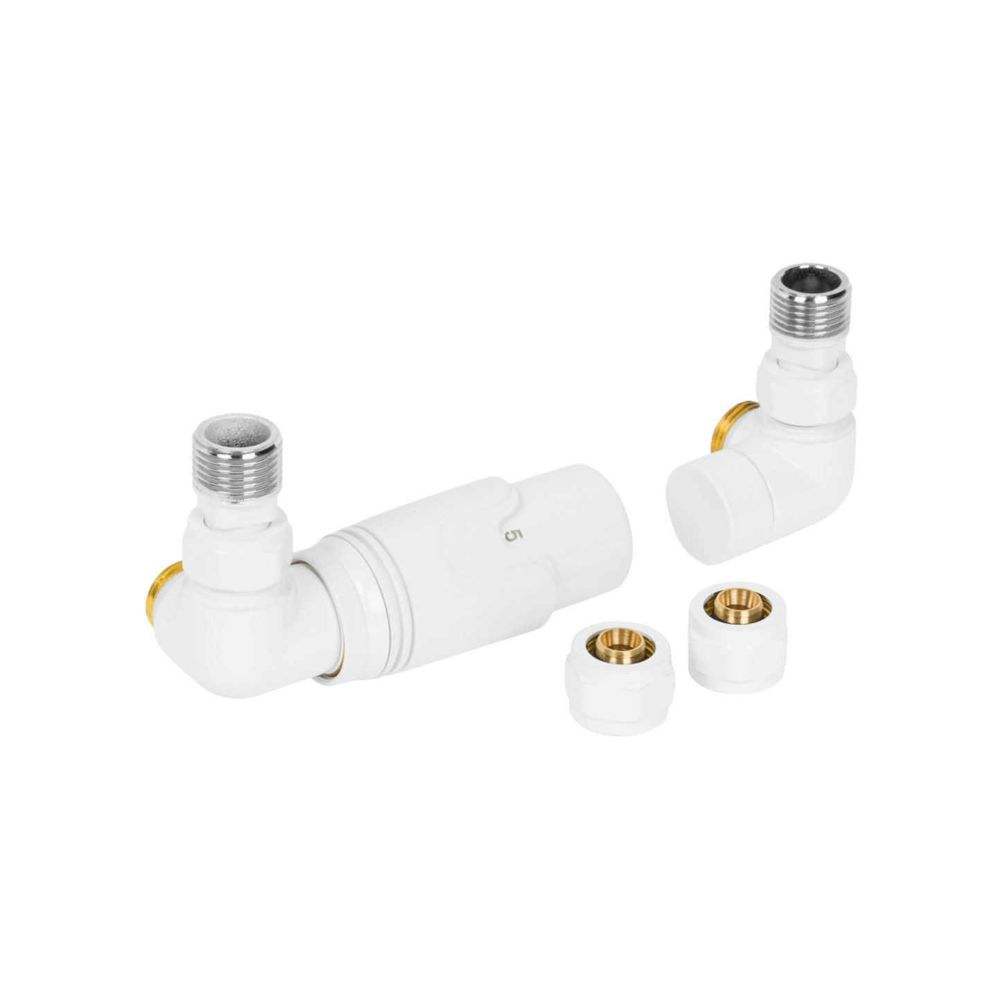 Zestaw termostatyczny Tri Axial Valve 3D TAV-W-L biały lewy