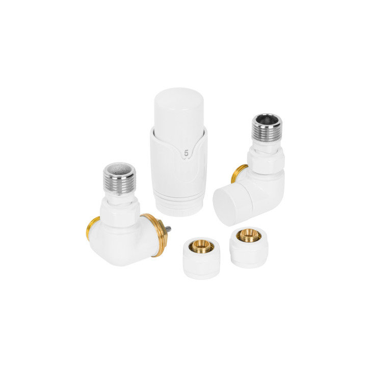 Zestaw termostatyczny Tri Axial Valve 3D TAV-W-L biały lewy