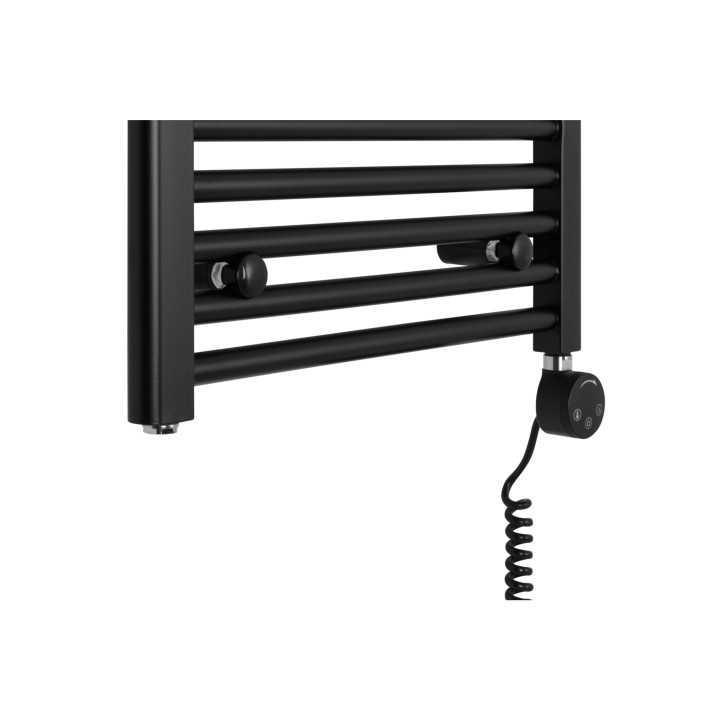 Grzejnik łazienkowy elektryczny Constans 1500x500 czarny 600W