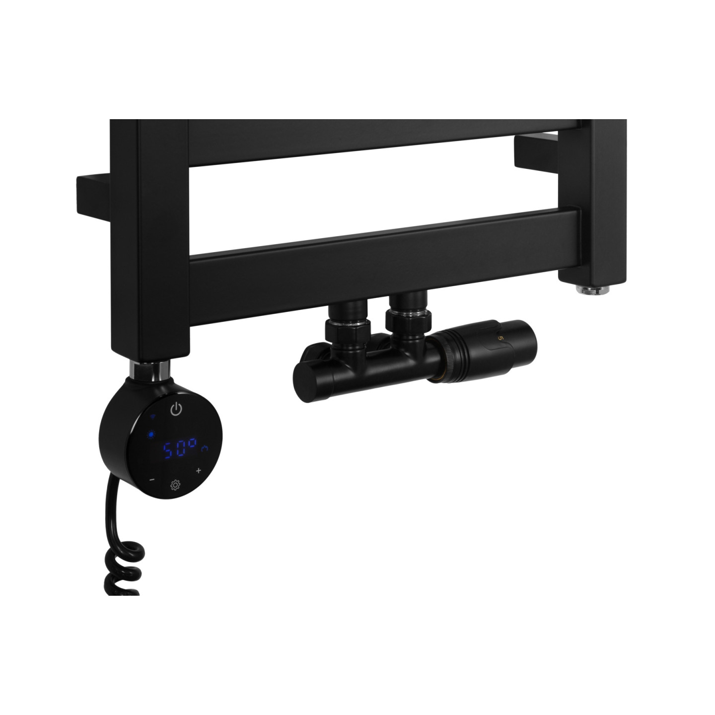 Grzejnik łazienkowy Hati HT-972x400-D50-B czarny