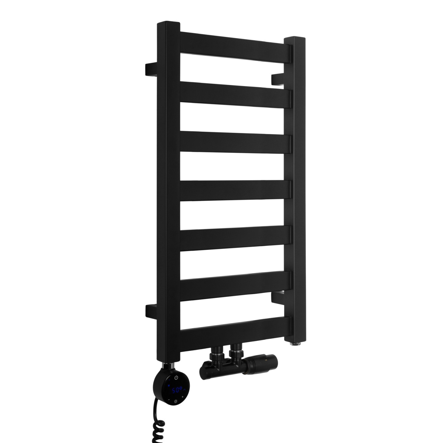 Grzejnik łazienkowy Hati HT-672x400-D50-B czarny