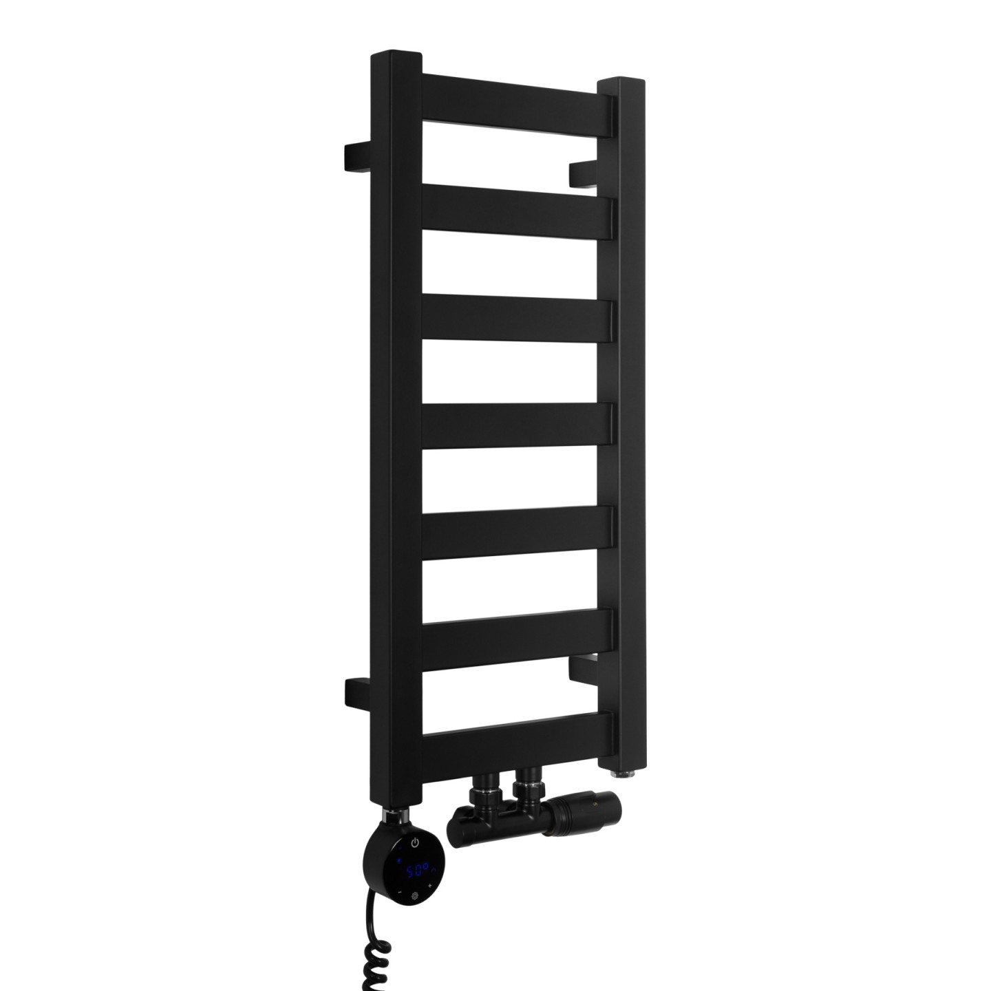 Grzejnik łazienkowy Hati HT-672x300-D50-B czarny