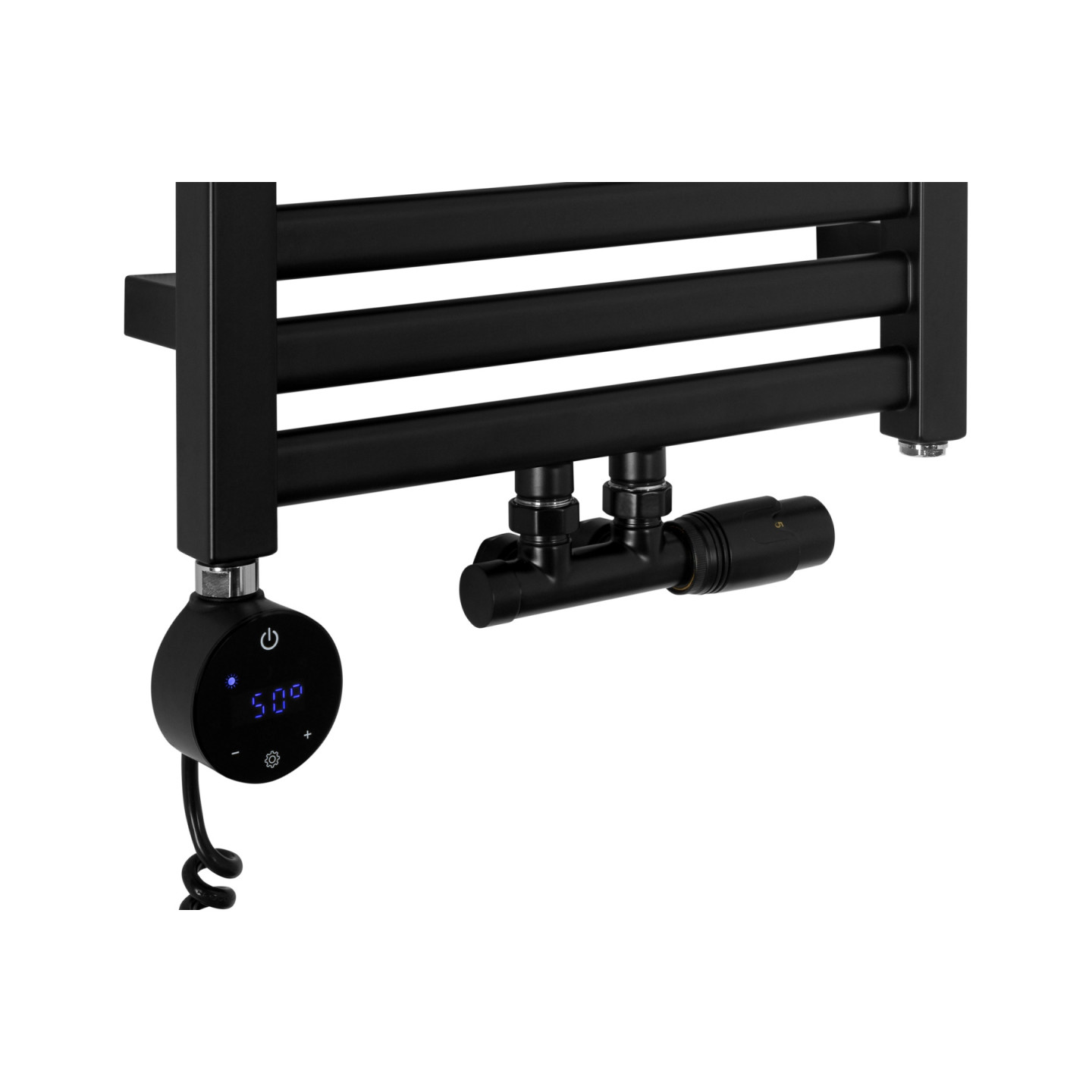 Grzejnik łazienkowy Neso NS-1275x400-D50-B czarny