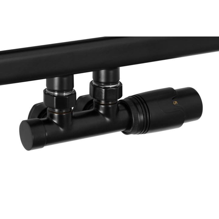 Grzejnik łazienkowy Neso NS-1275x400-D50-B czarny