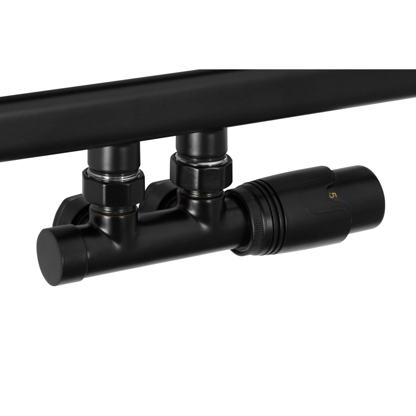 Grzejnik łazienkowy Neso NS-1275x400-D50-B czarny
