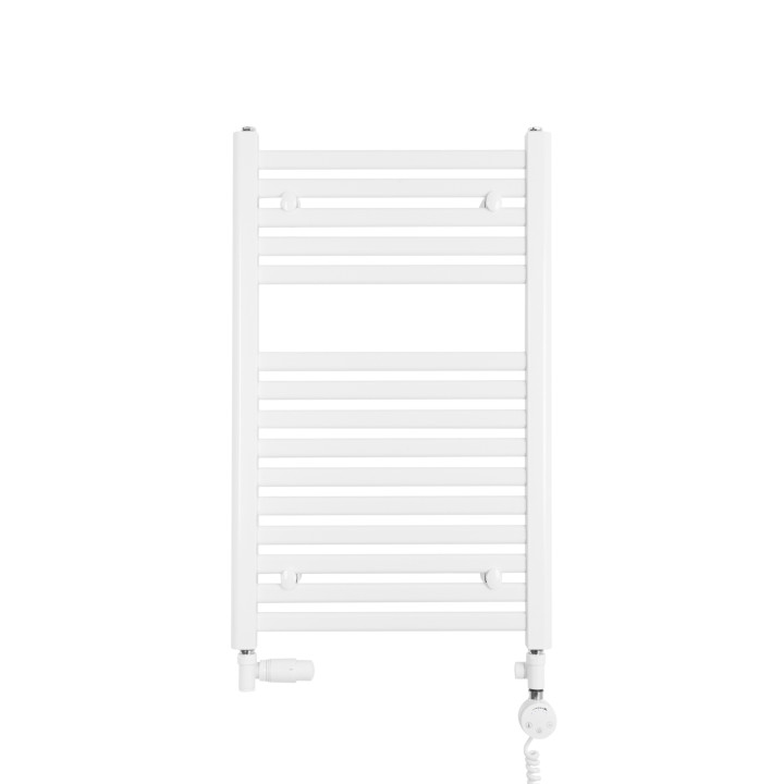 Grzejnik łazienkowy wodno-elektryczny Intention 800x500 biały 400W