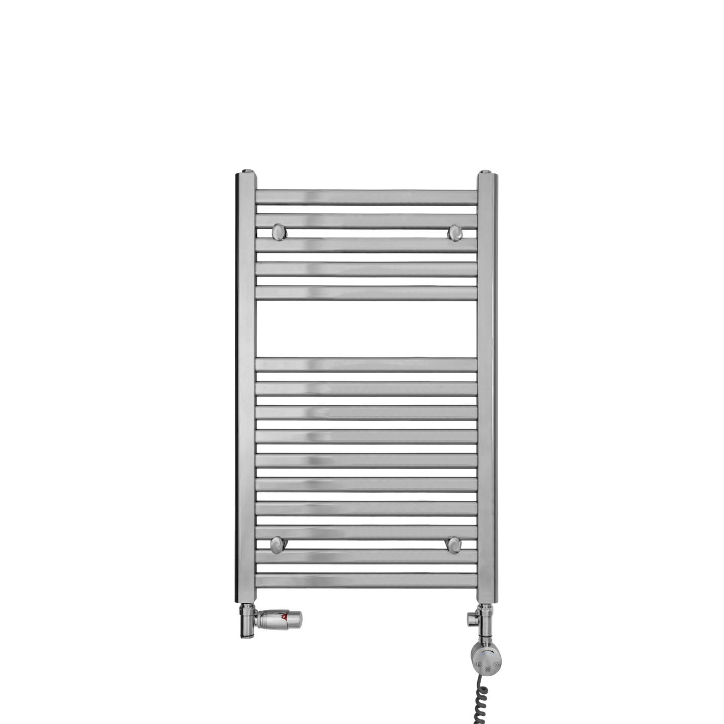 Grzejnik łazienkowy wodno-elektryczny Intention 800x500 chrom 300W