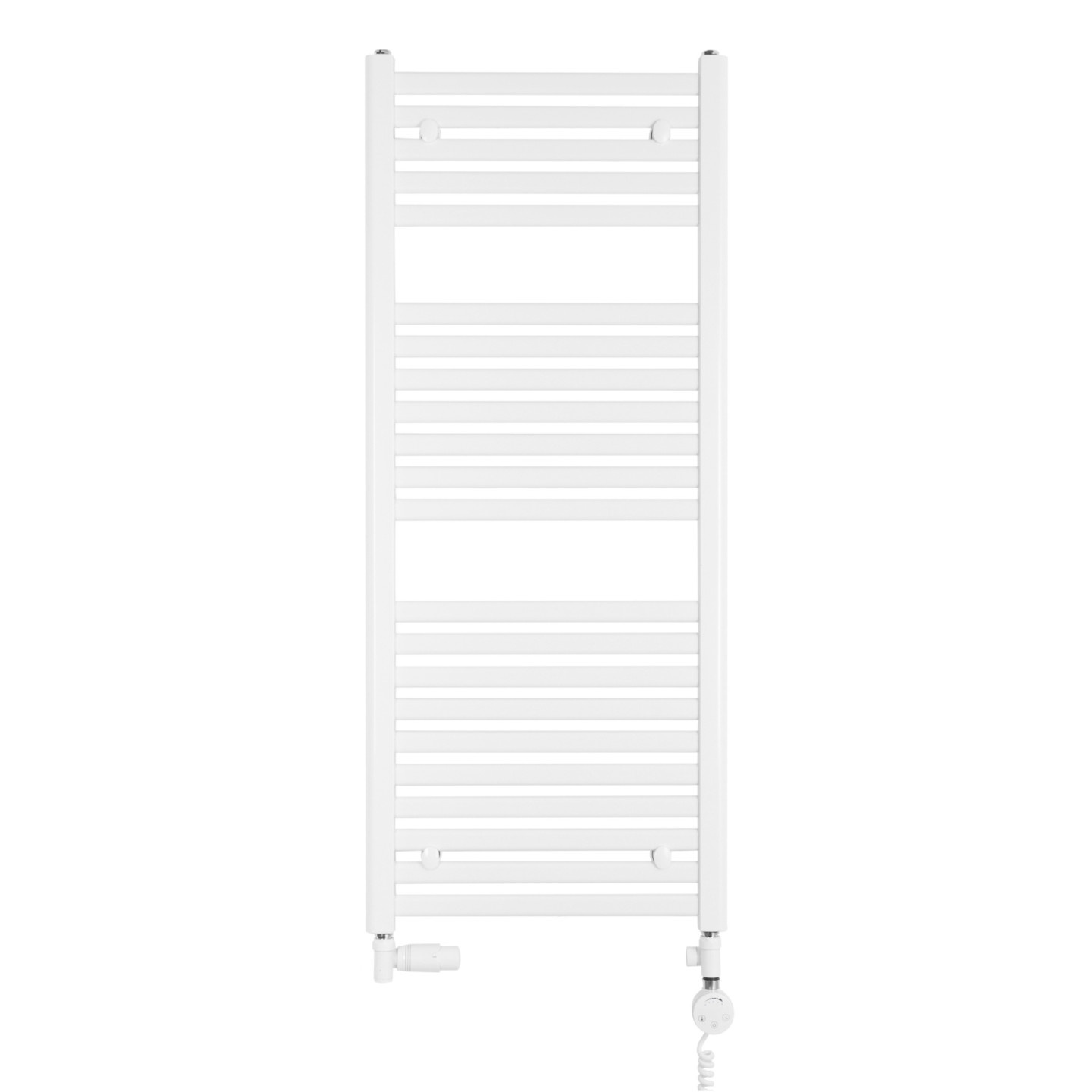 Grzejnik łazienkowy wodno-elektryczny Intention 1200x500 biały 600W