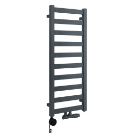 Grzejnik łazienkowy wodno-elektryczny Hati 972x400 grafit 300W
