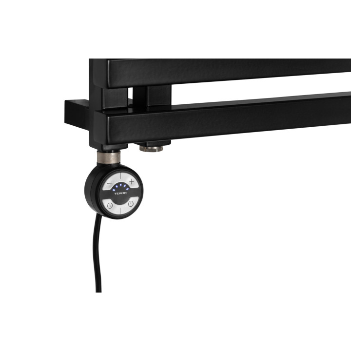 Grzejnik łazienkowy Lolly LO-1200x500-D50L/P-BM czarny