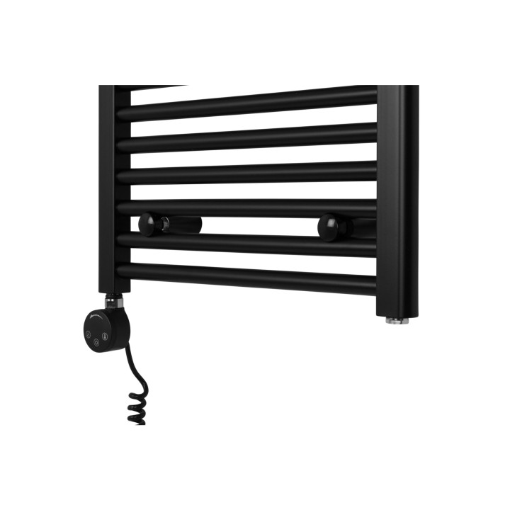 Grzejnik łazienkowy elektryczny CN 1140x500 czarny 600W lewy z WiFi