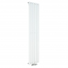 Grzejnik dekoracyjny Ultimate pojedynczy 160x36cm biały z zaworem zespolonym Vario Term Twins prawym chromowanym
