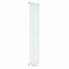 Grzejnik dekoracyjny Ultimate pojedynczy 160x36cm biały z zaworem zespolonym Multiflow białym prawym