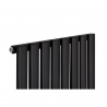 Góra grzejnika Ultimte 160x48cm w kolorze czarnym matowym