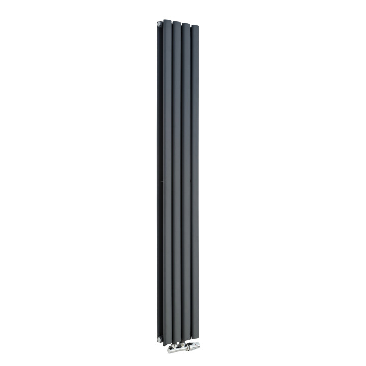 Grzejnik dekoracyjny Ultimate UT2E-1600x240-D50-G grafit struktura