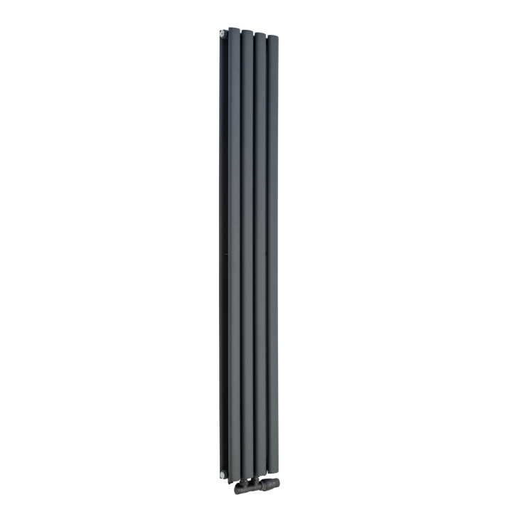Grzejnik dekoracyjny Ultimate UT2E-1600x240-D50-G grafit struktura