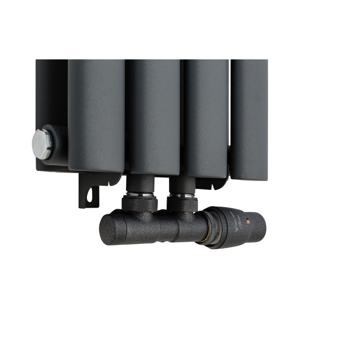 Grzejnik dekoracyjny Ultimate UT2E-1600x240-D50-G grafit struktura
