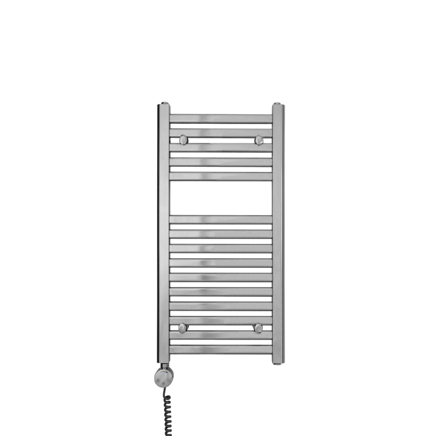Grzejnik łazienkowy elektryczny Intention 800x400 chrom 200W lewy
