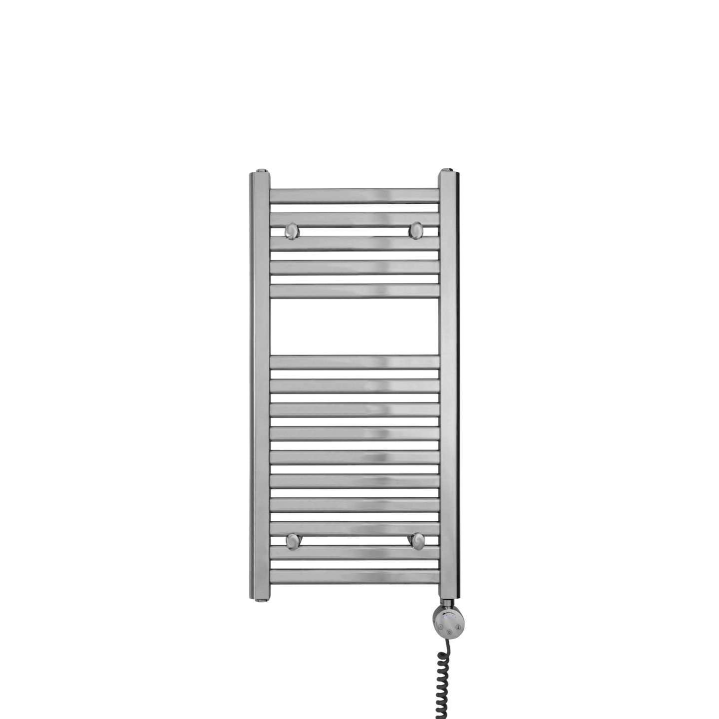 Grzejnik łazienkowy elektryczny Intention 800x400 chrom 200W lewy