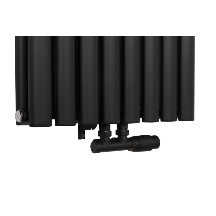 Grzejnik dekoracyjny Ultimate UT2E-1600x480-D50-B czarny mat