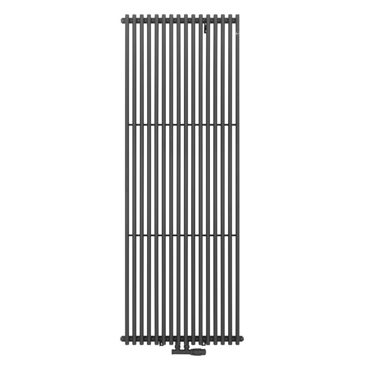 Grzejnik dekoracyjny pionowy Matrix 1 1800x660  D50 grafit struktura
