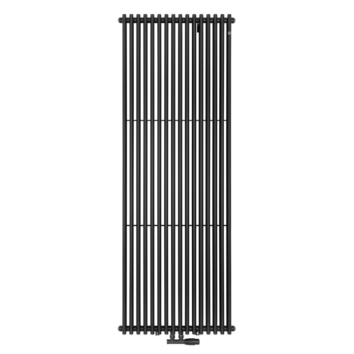 Grzejnik dekoracyjny pionowy Matrix 2 1800x660 D50 czarny mat