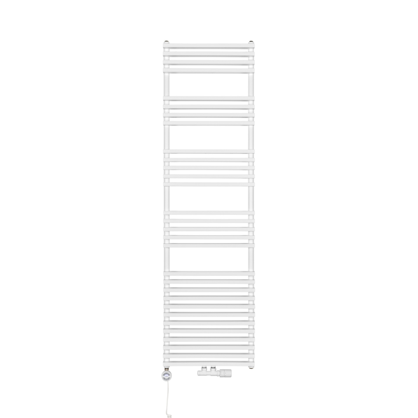 Grzejnik łazienkowy wodno-elektryczny Riva 1800x500 biały 1000W