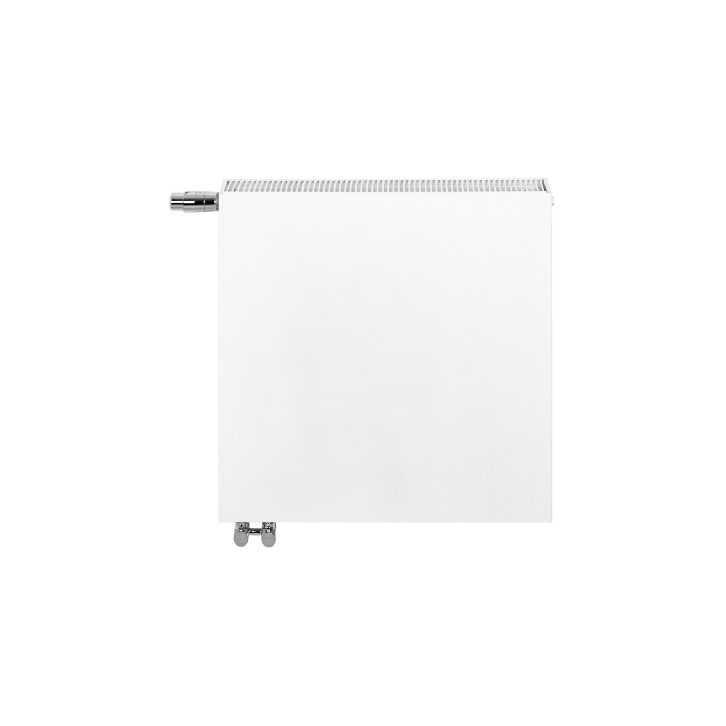 Grzejnik dekoracyjny poziomy Space SP22E 600x600 biały lewy