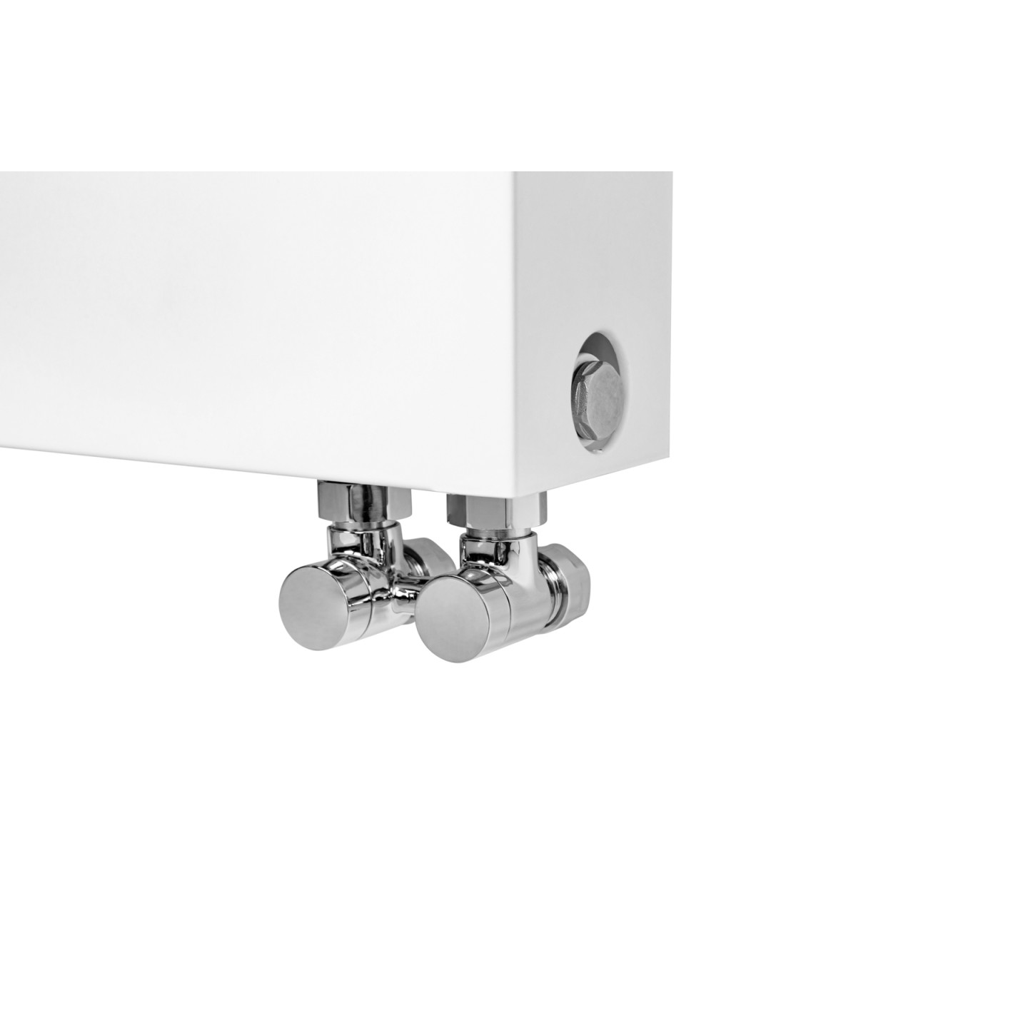 Grzejnik dekoracyjny poziomy Space SPL22E 600x600 biały prawy