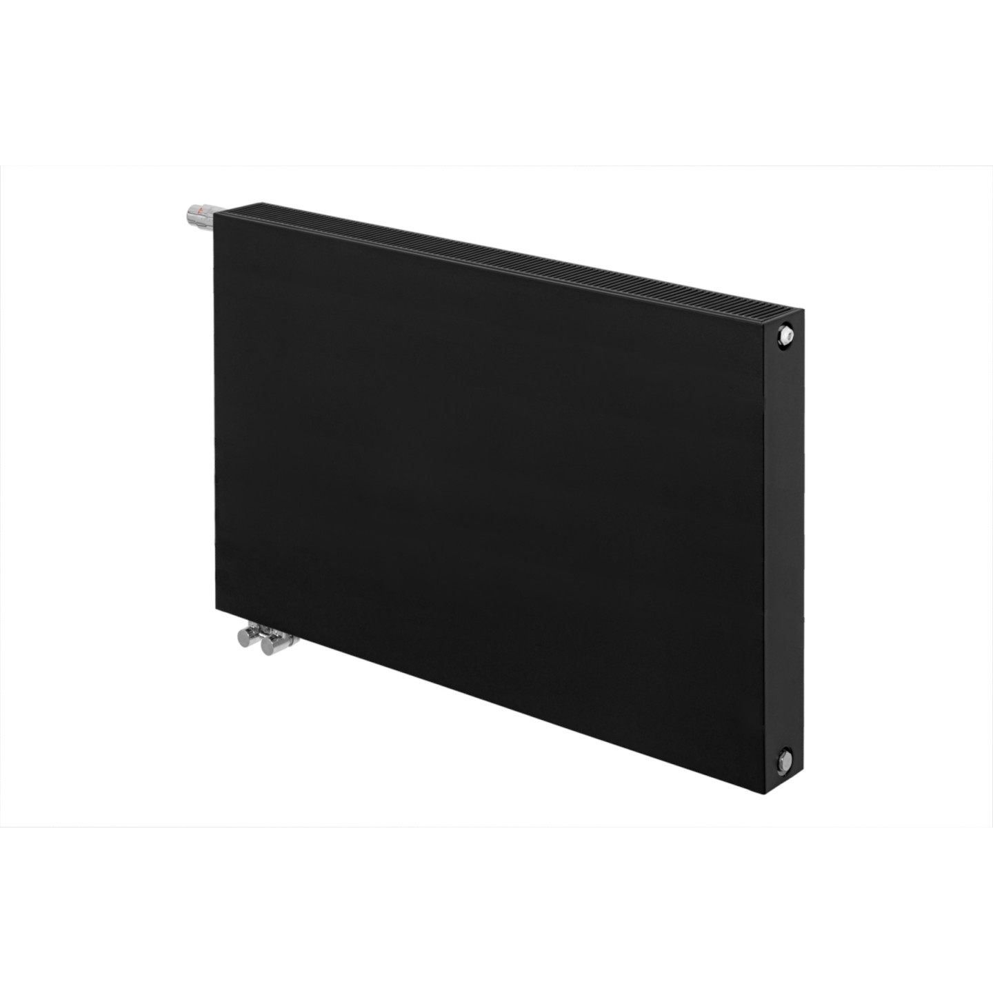 Grzejnik dekoracyjny poziomy Space SP22E 600x1000 czarny lewy