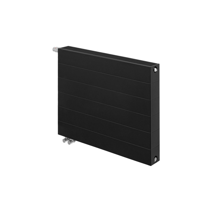 Grzejnik dekoracyjny poziomy Space SPL22E 600x800 czarny lewy