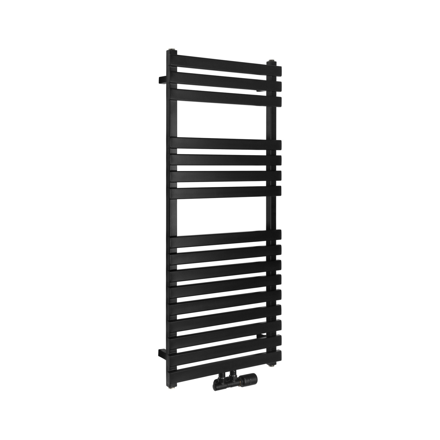 Grzejnik łazienkowy DELFINA DF-1200x500-D50-BM czarny mat