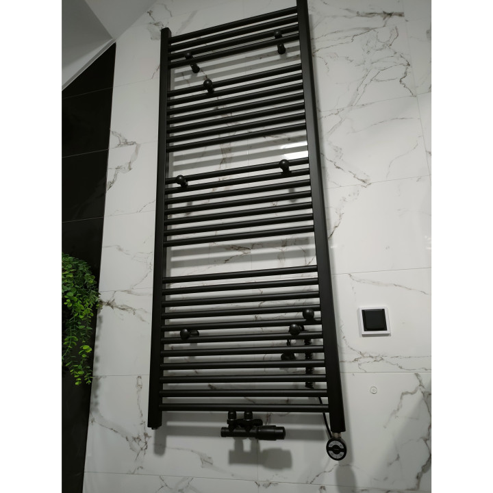 Grzejnik łazienkowy Constans 1500x600 D50 czarny