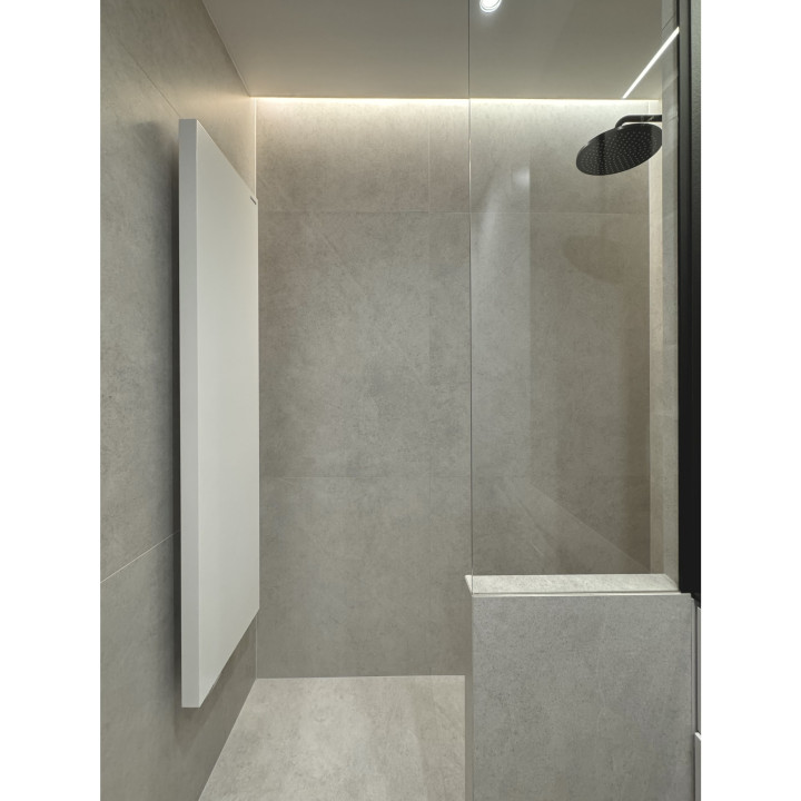 Grzejnik dekoracyjny pionowy Space SP10E 1600x400 biały mat