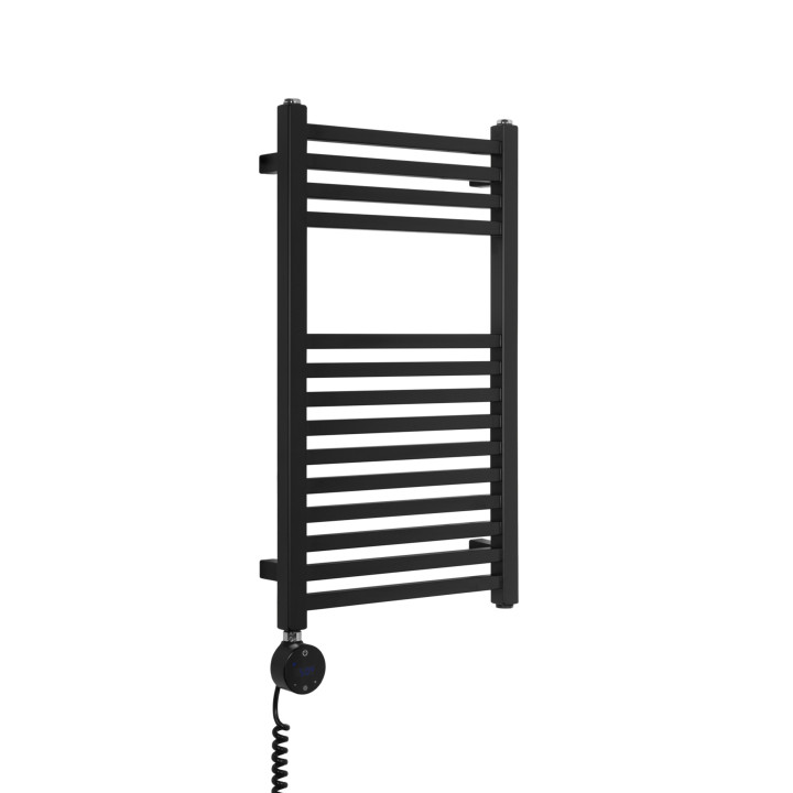 Grzejnik łazienkowy elektryczny Essence 700x400 czarny 300W lewy