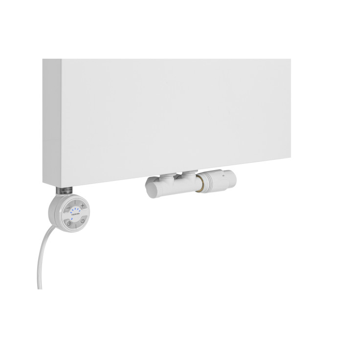 Grzejnik dekoracyjny pionowy Space SP10E 1600x500 biały mat