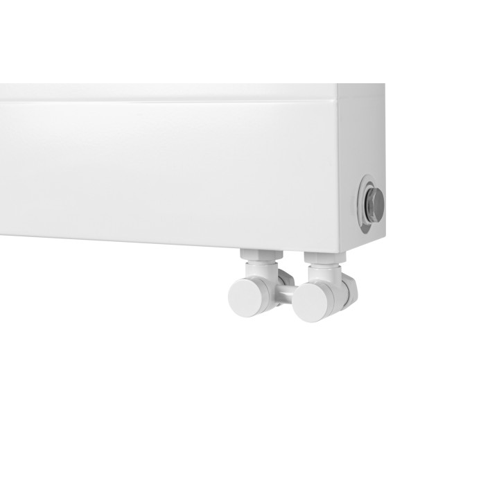 Grzejnik dekoracyjny poziomy Space SPL22E 600x600 biały prawy