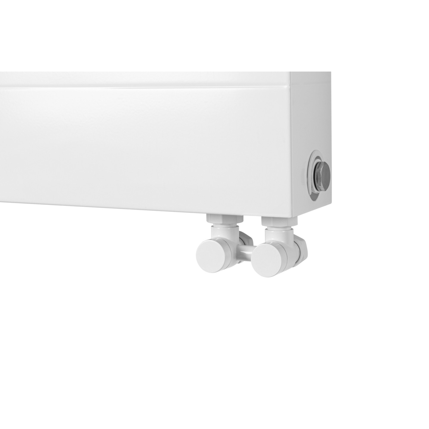 Grzejnik dekoracyjny poziomy Space SPL22E 600x600 biały prawy