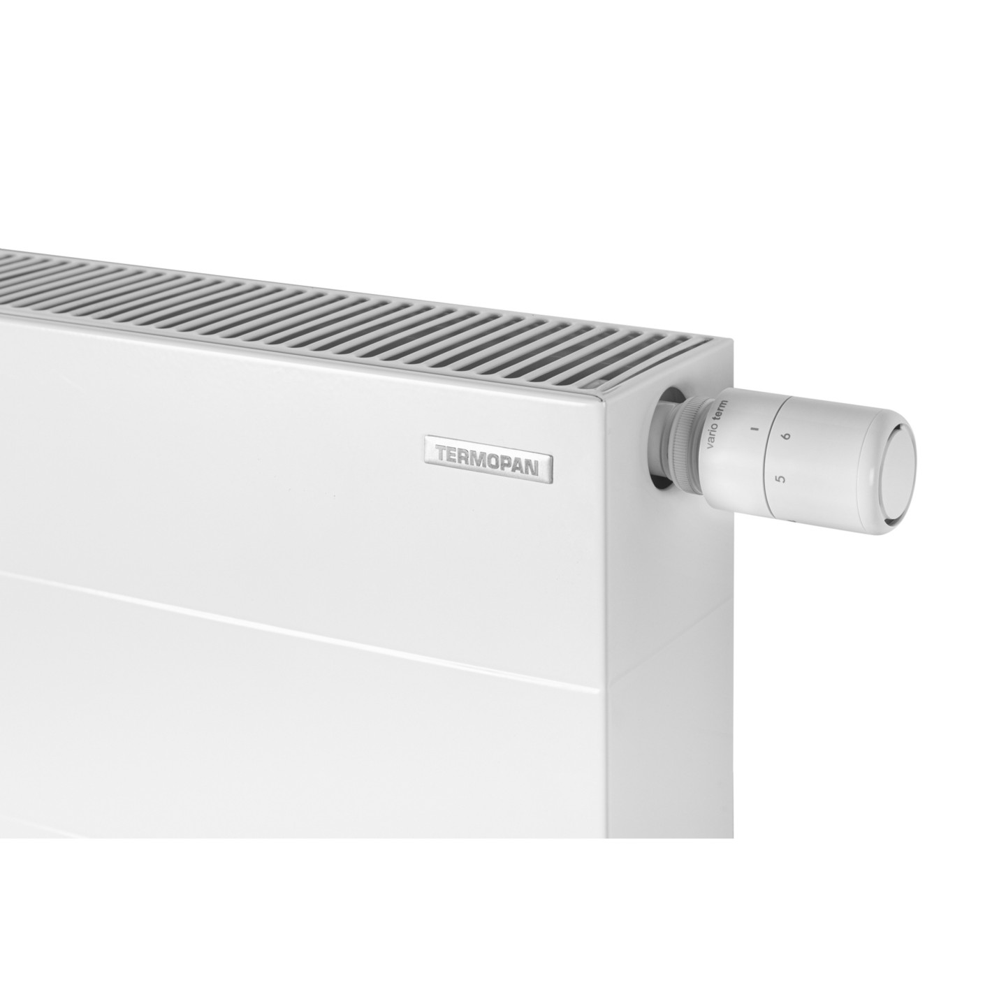 Grzejnik dekoracyjny poziomy Space SPL22E 600x600 biały prawy