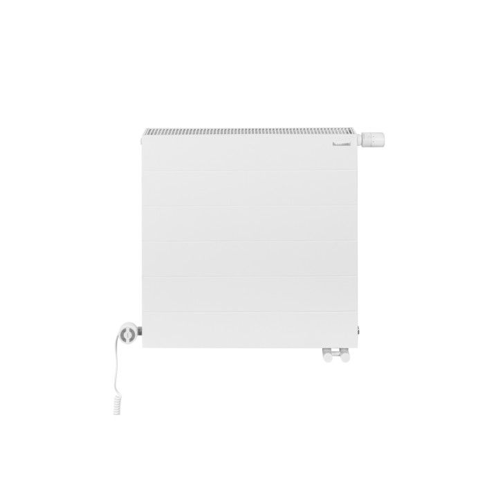 Grzejnik dekoracyjny poziomy Space SPL22E 600x600 biały prawy